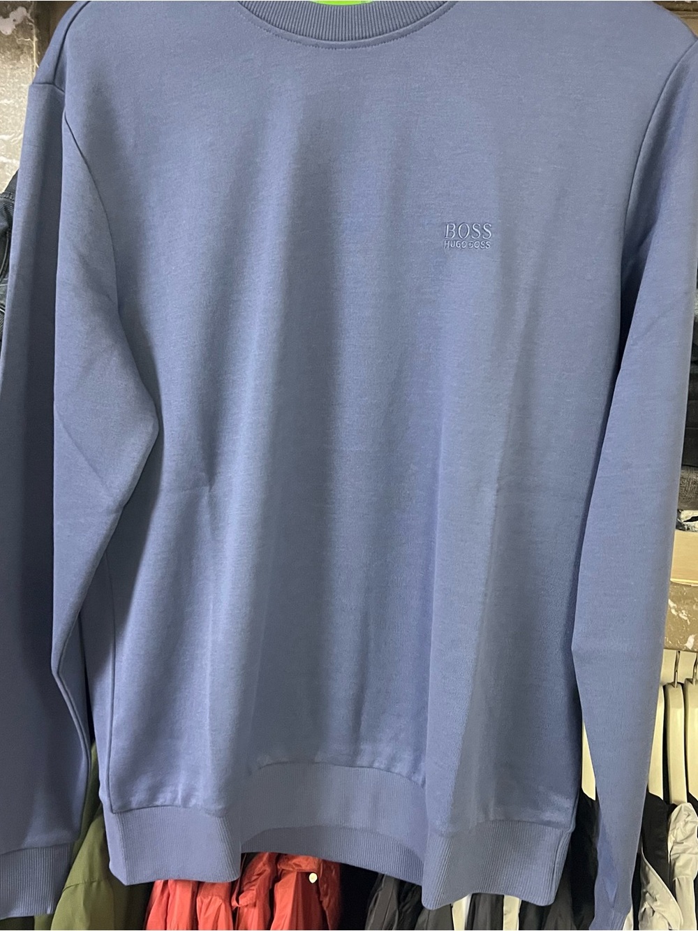 Hugo Boss Men's Crewneck Sweater in Light Blue